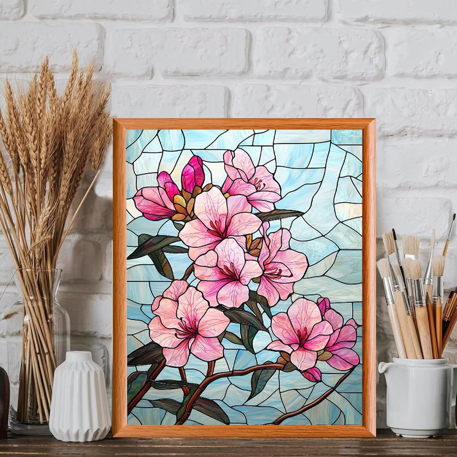 WEISHIWE Fleur de cerisier Peinture Numero Adulte Kits, 80x100cm m-1068