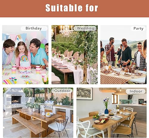 Miniatura 8 de Fitable Mantel redondo de lentejuelas doradas de 90 pulgadas para fiestas, mantel redondo con purpurina brillante, para boda, baby shower,