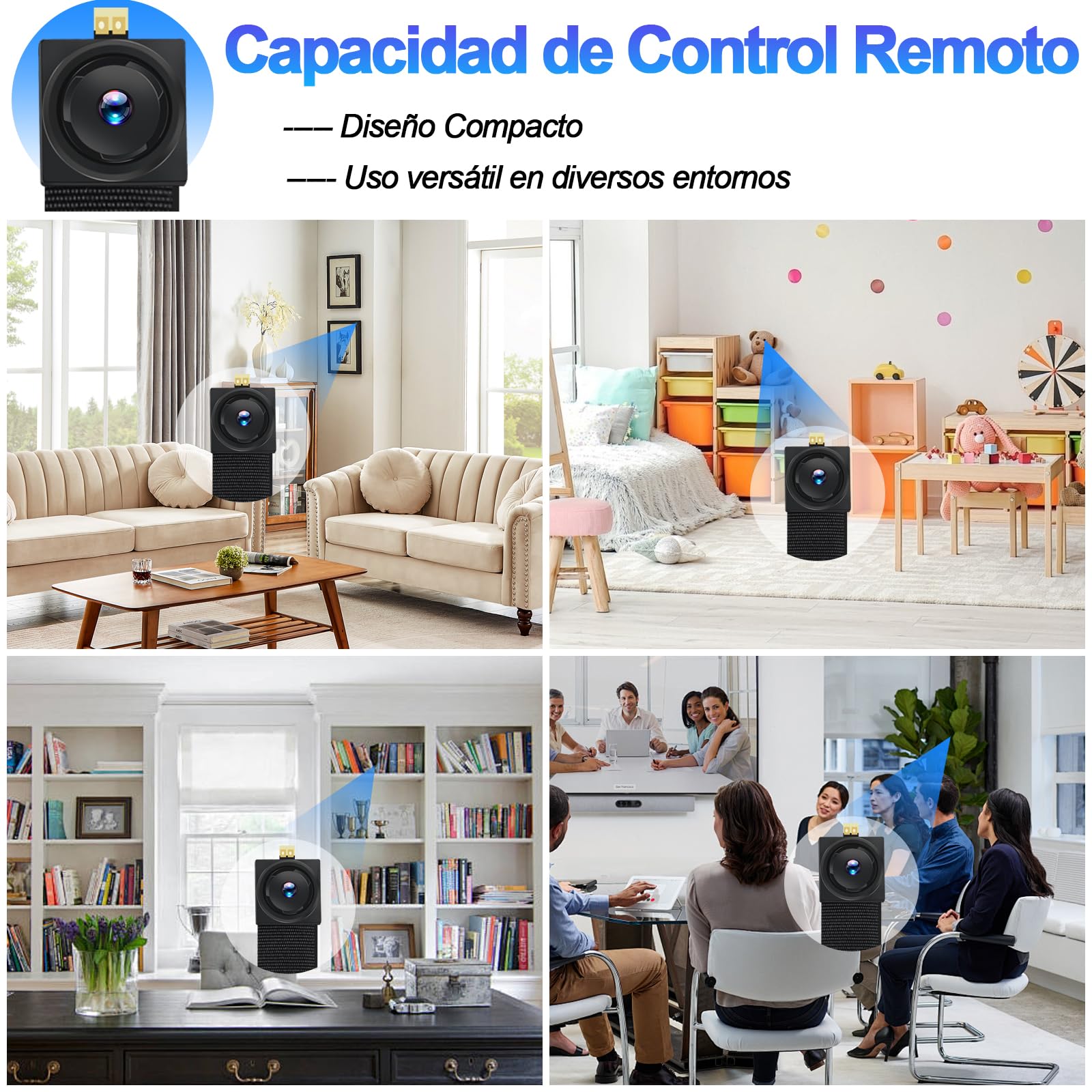 Camara Espia Oculta, WiFi de Doble Banda 5GHz & 2.4GHz Mini Camara Espia Boton 1080P Portátil con Detección de Movimiento & Larga Duración de Batería