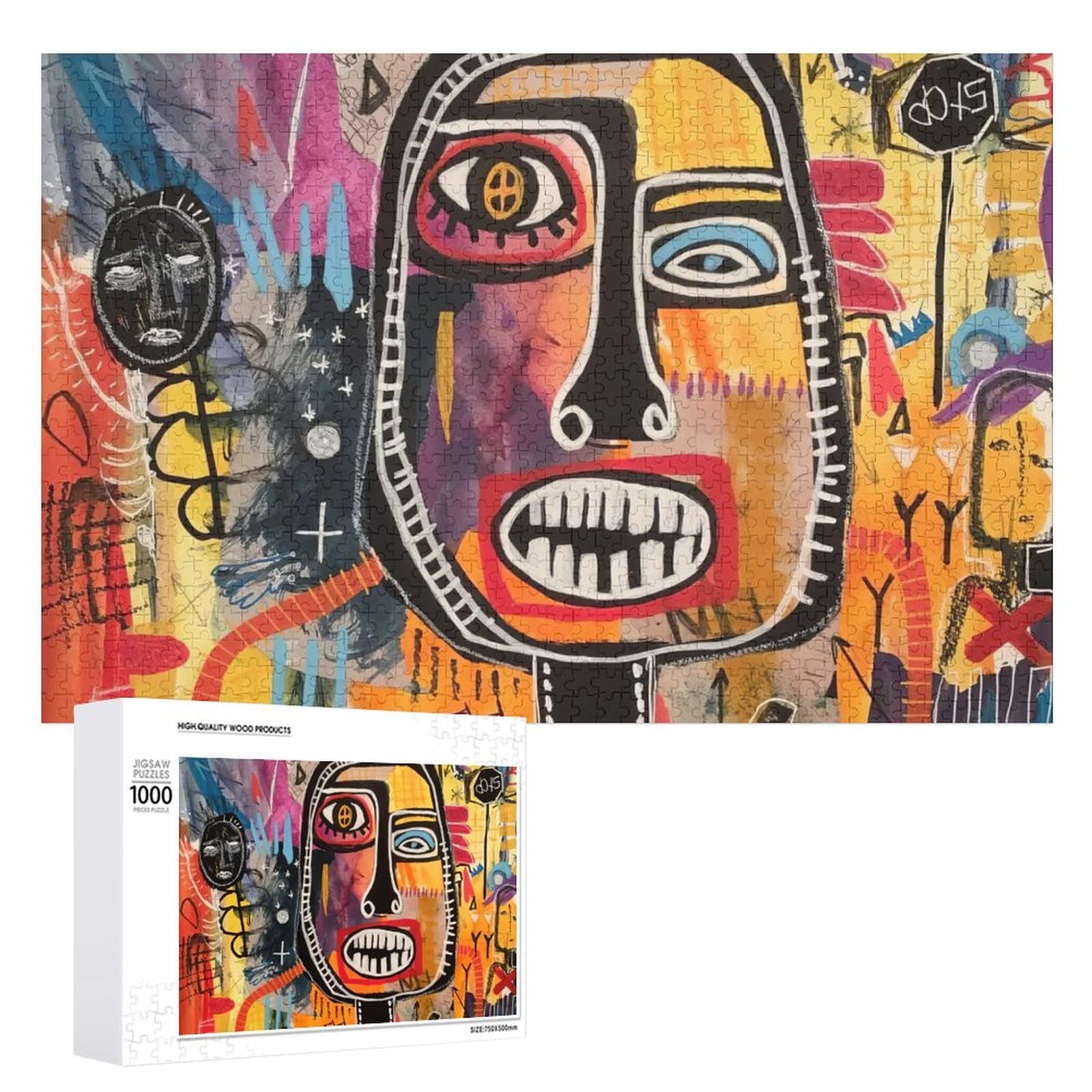 Amazon | ミシェル バスキア ジグソーパズル 1000ピース パズル 木製