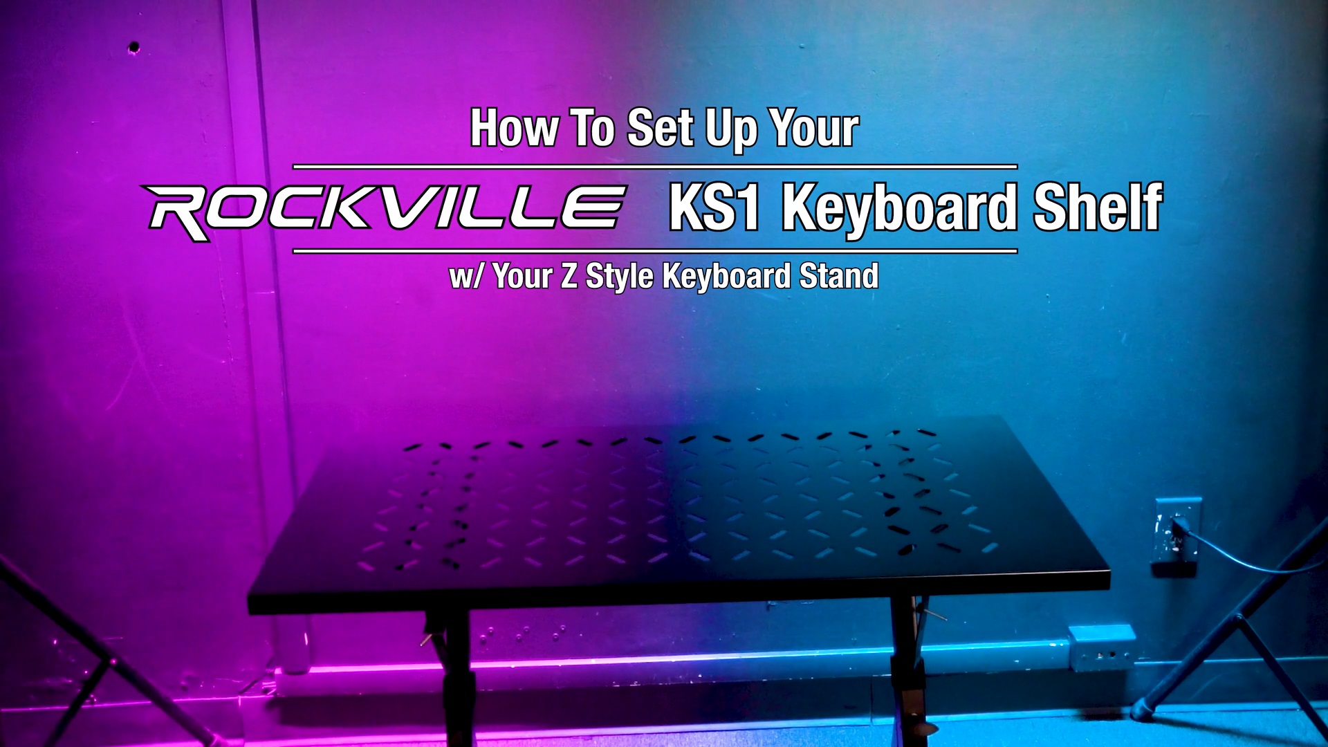 Rockville KS1 Shelf for Z X Turns Keyboard Stands Into DJ
