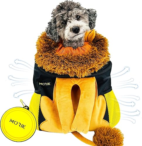 MORIK Lion's Den Mochila transportadora para mascotas para perros y gatos pequeños, bolsa compacta y ligera para viajes, caminatas y aventuras