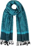 vimate Paisley Pashmina Shawl Scarf-Women's Soft Silky Double-side Jacquard Pashminas Wrap for Evening DressTravel Shawl