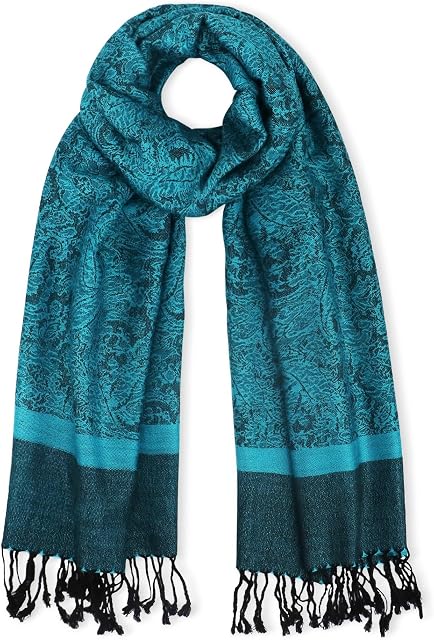 vimate Paisley Pashmina Shawl Scarf-Women's Soft Silky Double-side Jacquard Pashminas Wrap for Evening DressTravel Shawl