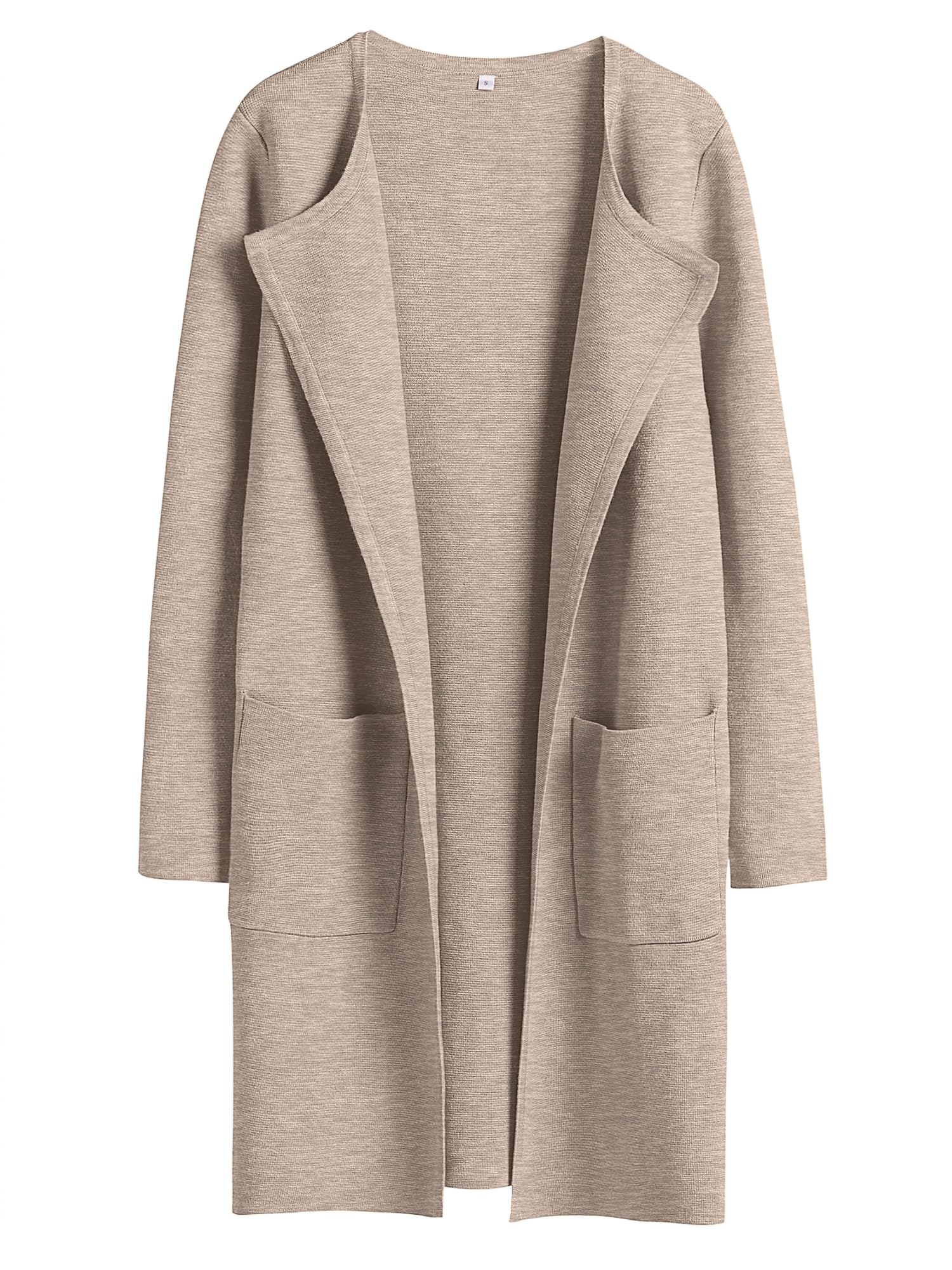 ANRABESS Womens Cardigan Sweater Open Front Knit Long Coatigan Dressy Casual Jacket Coat 2025 Fall Outfits Classy Clothes