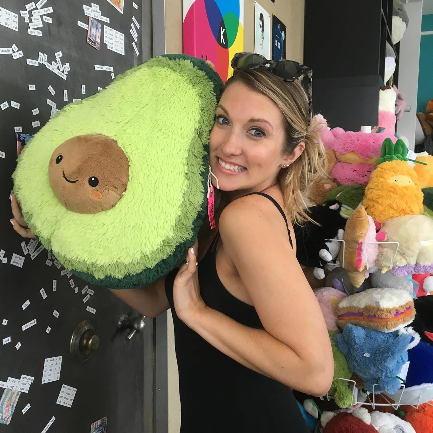 Squishable - Avocado - Comfort Food Collection - 15 in - Soft Toy Collectible Stuffed Animal