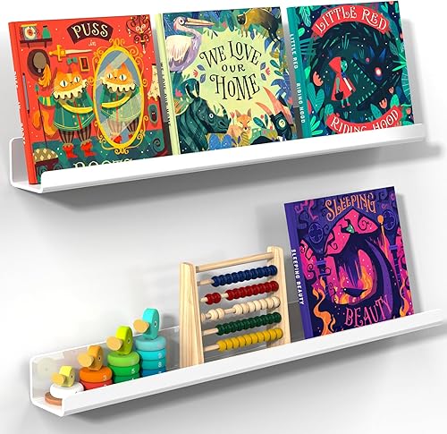 Miniatura 28 de NiHome Paquete de 2 estantes magnéticos de acrílico de 17 pulgadas para pizarra blanca, pantalla de imágenes grandes, elegantes estantes para Negro