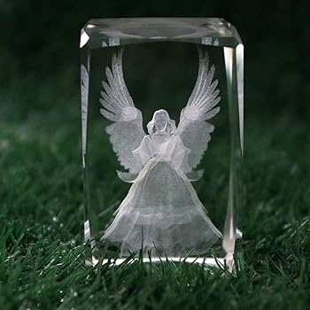 Amazon.com: vskikris 3D Laser Crystal Guardian Angel