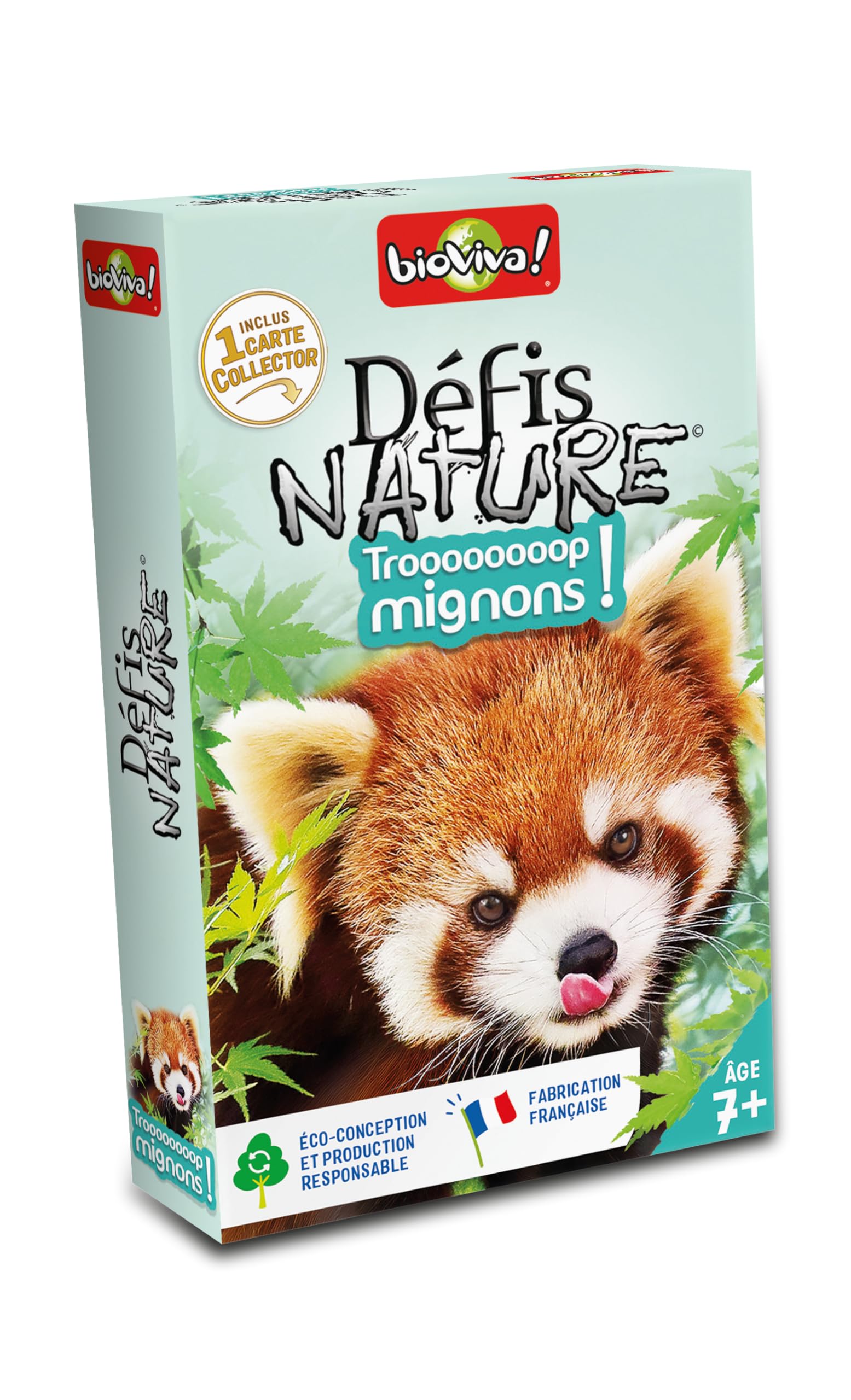 Bioviva - Défis Nature - Trop Mignons - Pariez sur les points forts de vos animaux pour gagner la bataille - 2 à 6 joueurs - Dès 7 ans - Fabriqué en France - 660686, Multicouleur