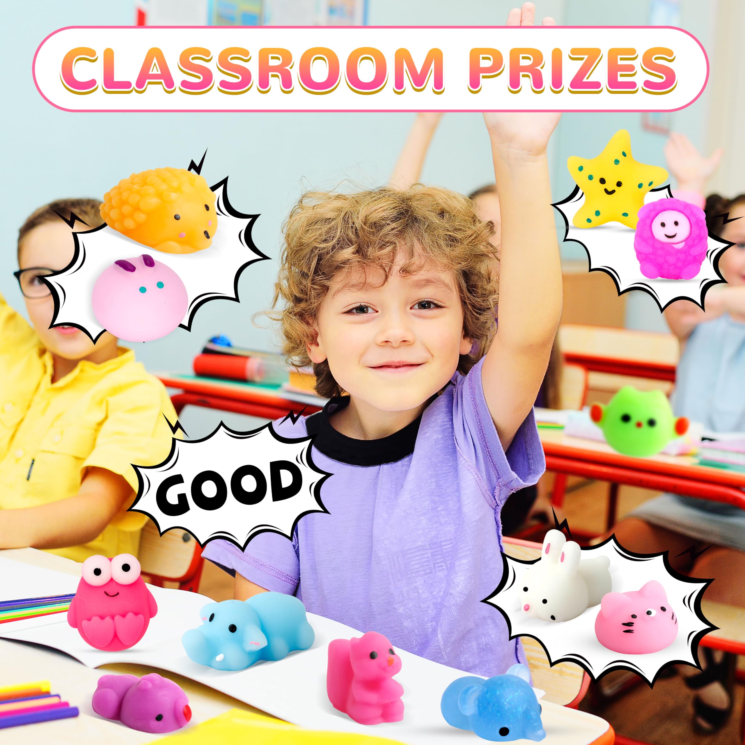 Party Favors KINGYAO Kawaii Squishies, Mochi Squishy Toys Bulk 130