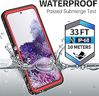 Vista 2 de BEASTEK Funda impermeable para Samsung Galaxy S20, serie NRE, a prueba de golpes, con protector de pantalla integrado, cubierta protectora de cuerpo