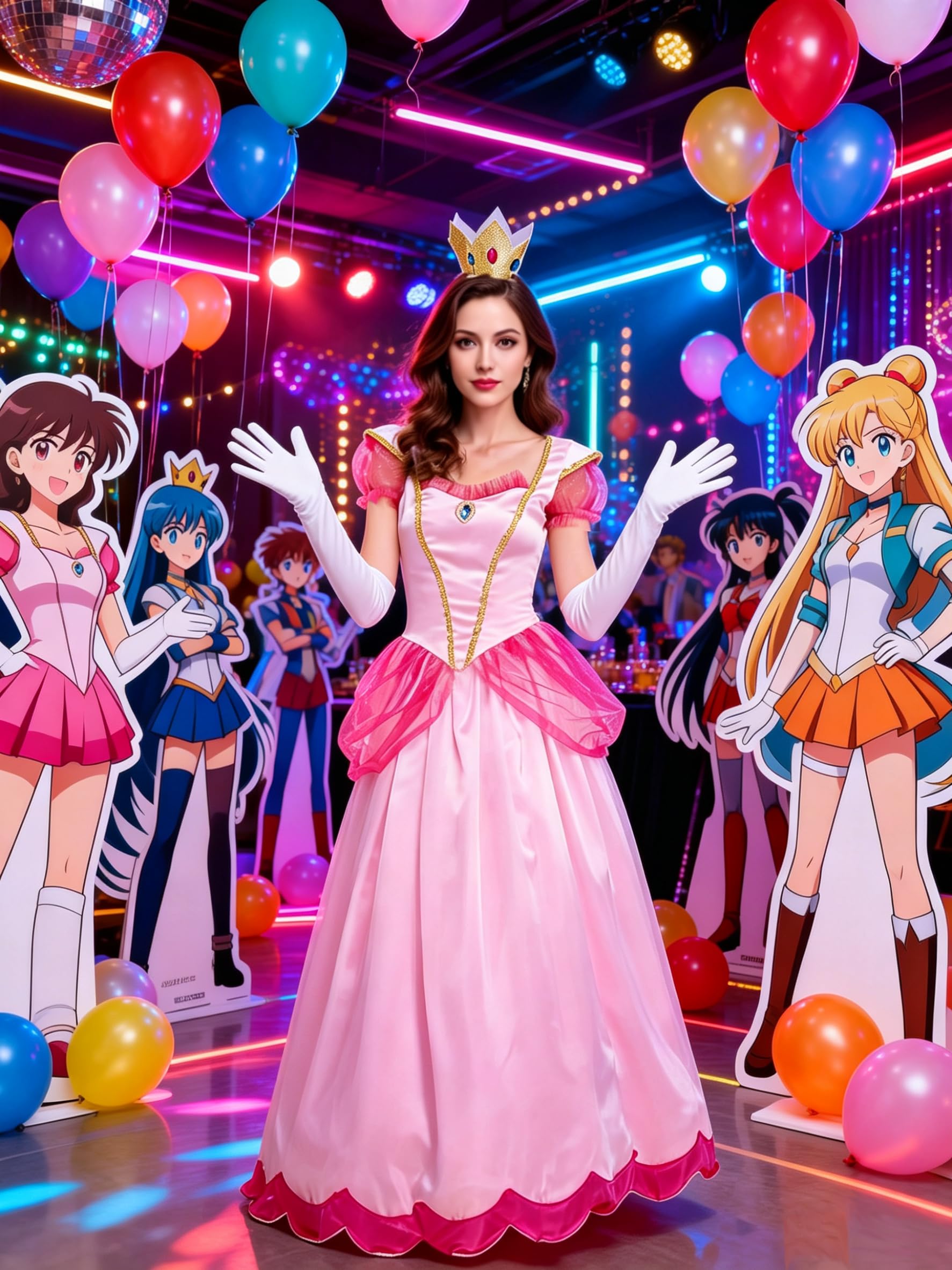 GOLDSTITCH Costume da principessa per Halloween, festa di compleanno, travestimento per cosplay