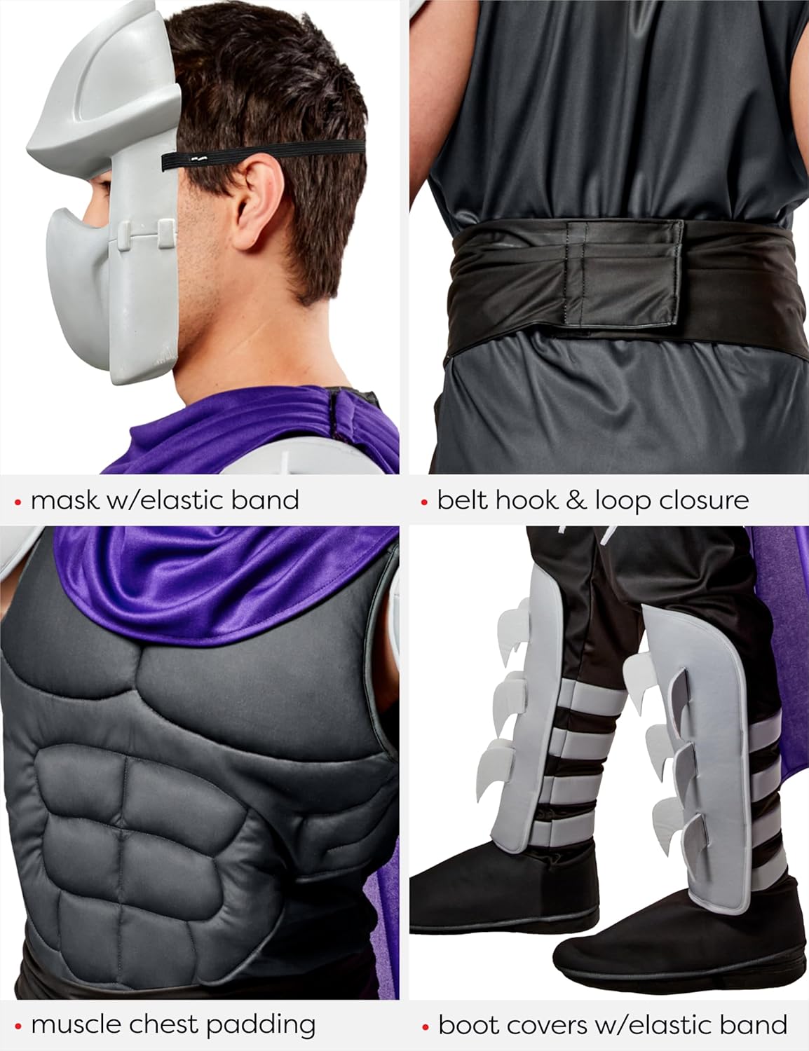 Rubies Men's Teenage Mutant Ninja Turtles Deluxe Shredder Costume With Cape and Mask