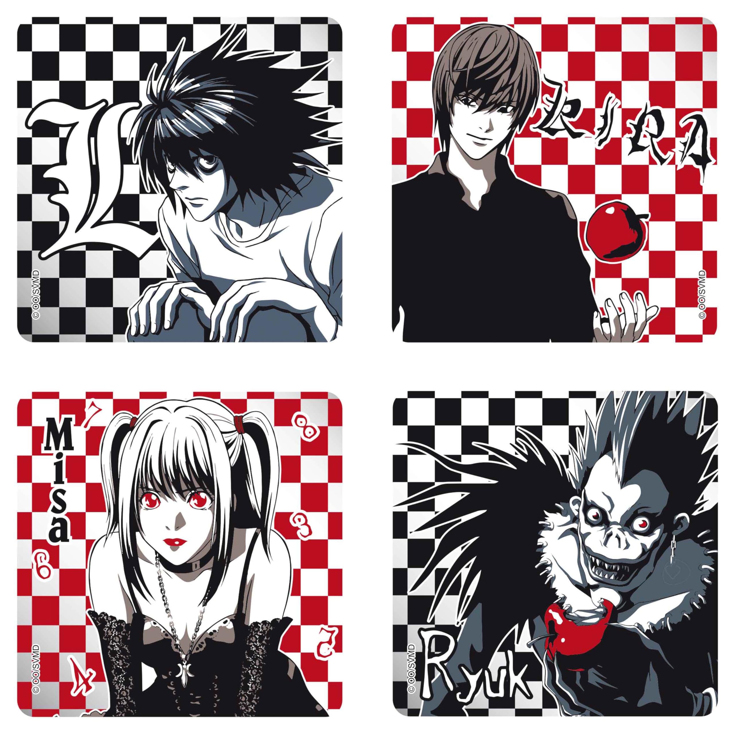 Amazon.com | ABYstyle Death Note Anime Coasters Set of 4 – L