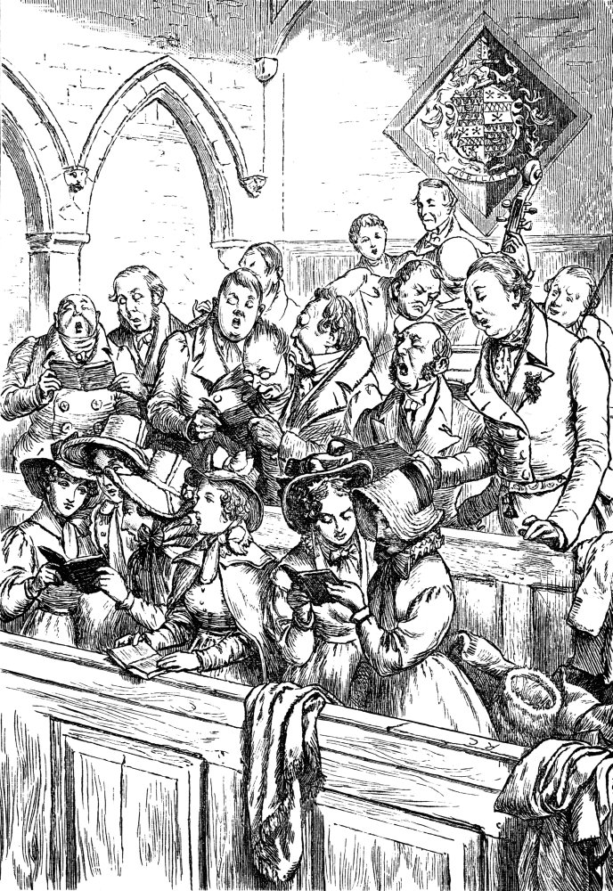 Church Choir 1875 Nillustration By Randolph Caldecott For An 1875 Edition Of Old Christmas By Washington Irving Poster Print by (24 x 36)