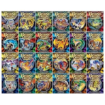 Beast Quest Series 7 - 10 Box Sets 24 Books Collection Series 7 Books 1 -6, Series 8 Books 1 - 6, Series 9 Books 1 - 6, Series 10 Books 1 - 6