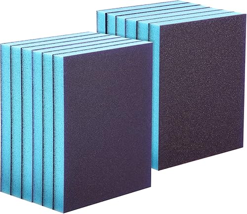 Miniatura 5 de eBoot - Juego de 12 bloques de lija, lavables y reutilizables, esponjas de lija reutilizables