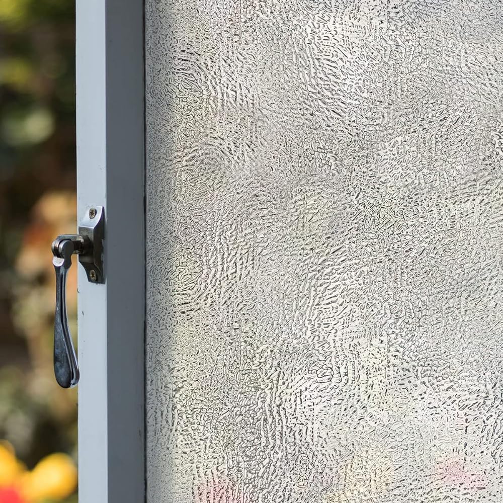 Artscape Texture Twelve | Decorative Privacy Window Film with Textured Glass Pattern | Non-Adhesive & UV Protection | Easy to Apply & Removable | 36 x 72 Inches | Made in USA