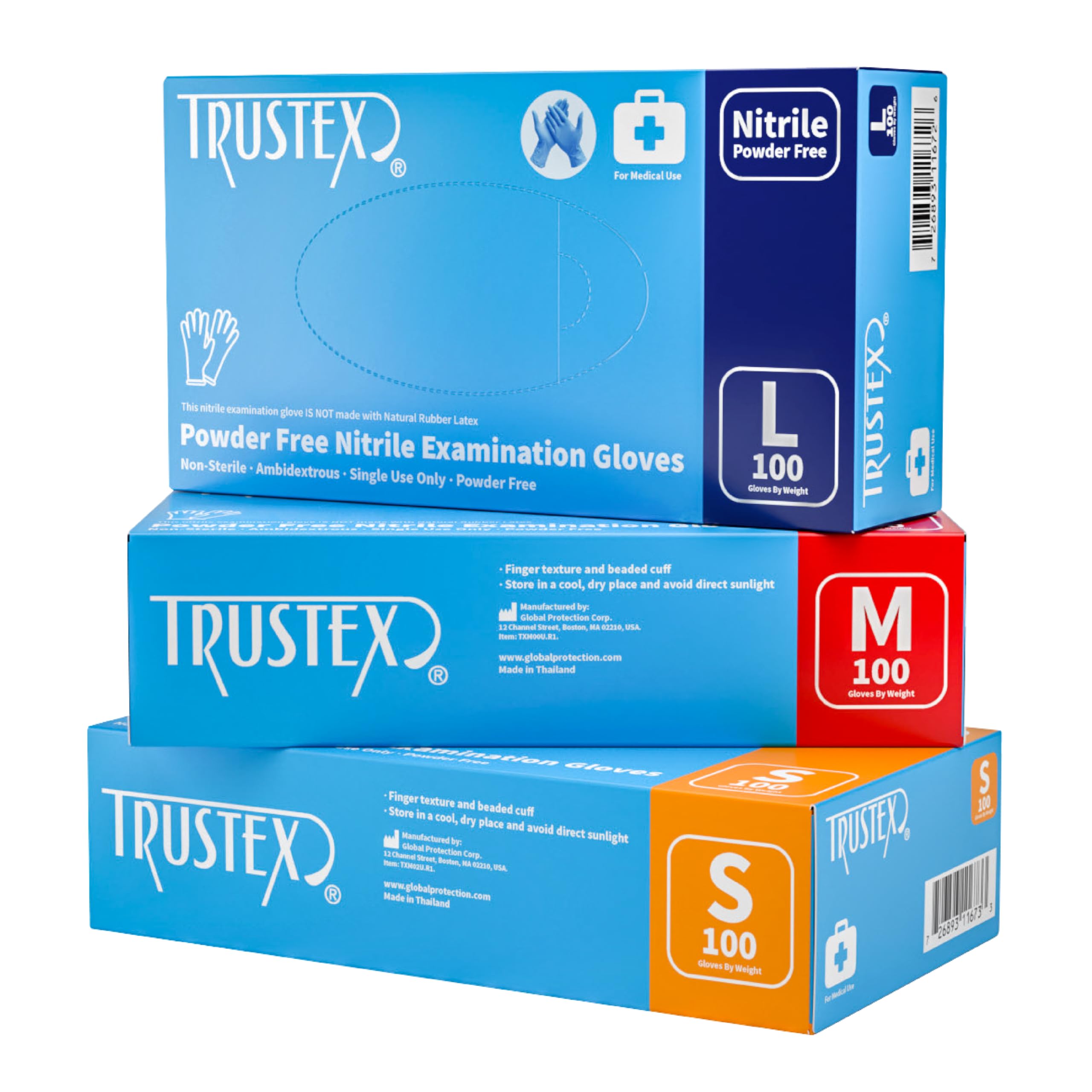 Medical Exam Gloves: Latex-Free & Powder-Free I Disposable, Durable, Comfortable I Non-Latex Gloves for Medical Examinations I Ideal for Doctors, Nurses, Dentists, Veterinarians | Medium, 100 count