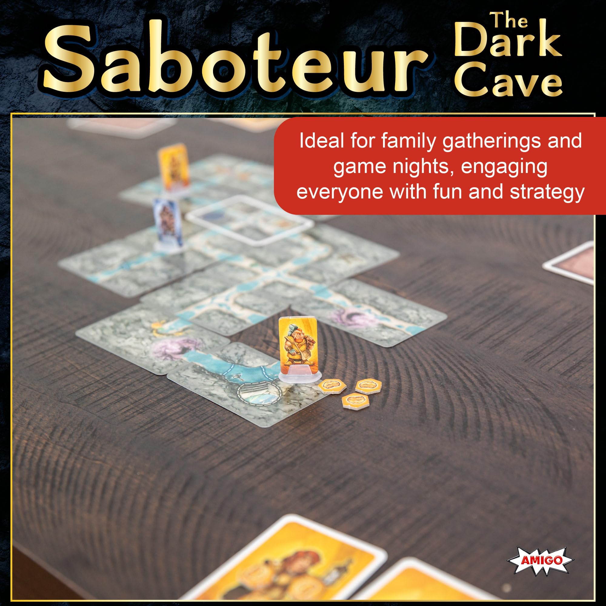 Saboteur: The Dark Cave - Gioco Da Tavolo Di Squadra Con Sabotatori E Drago, 2-8 Giocatori, 10+ Anni - 2