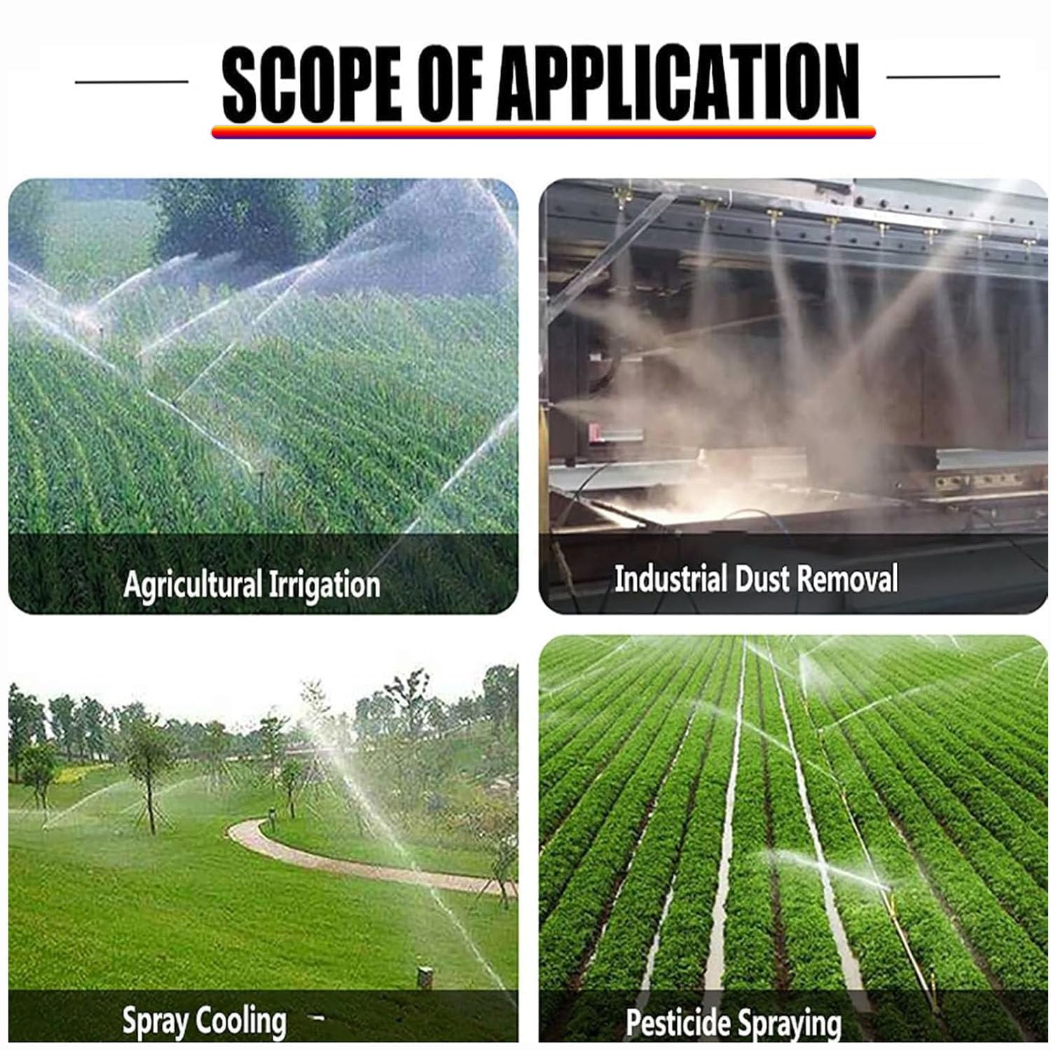 Irrigatore per Irrigazione Agricola, Per Irrigazione Di Giardini Agricoli, Irrigatore per Prato Di Grandi Dimensioni, Irrigatore a Treppiede,Model50-WithStand