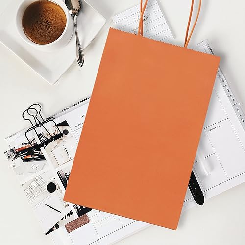 Miniatura 6 de Nexmint Bolsas de papel kraft pequeñas de regalo con asa para cumpleaños, vacaciones, regalos, recuerdos de fiesta, venta al por menor,