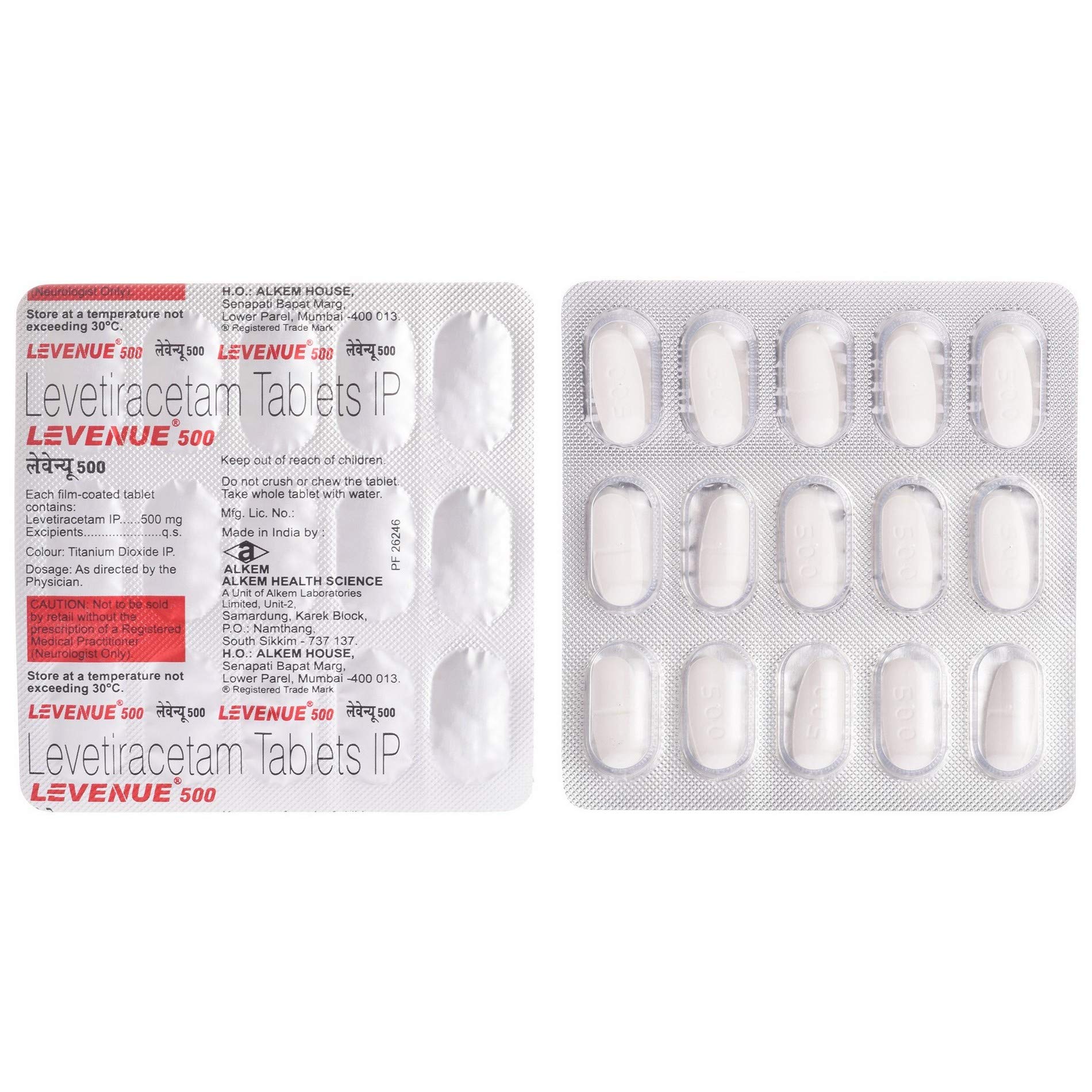 Levenue 500 - Strip of 15 Tablets
