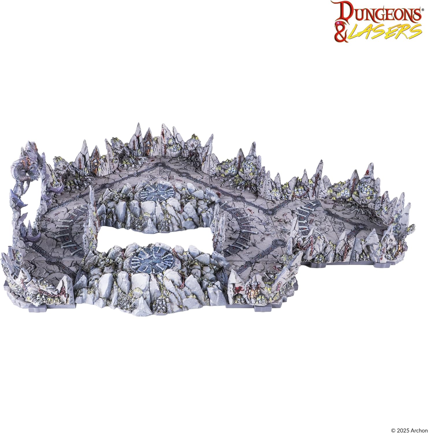 Dungeons & Lasers Ritual Site Pre-Painted Terrain Set for DND and Tabletop RPG Games - 5E Compatible for 28-32mm Scale - for 14 Years +