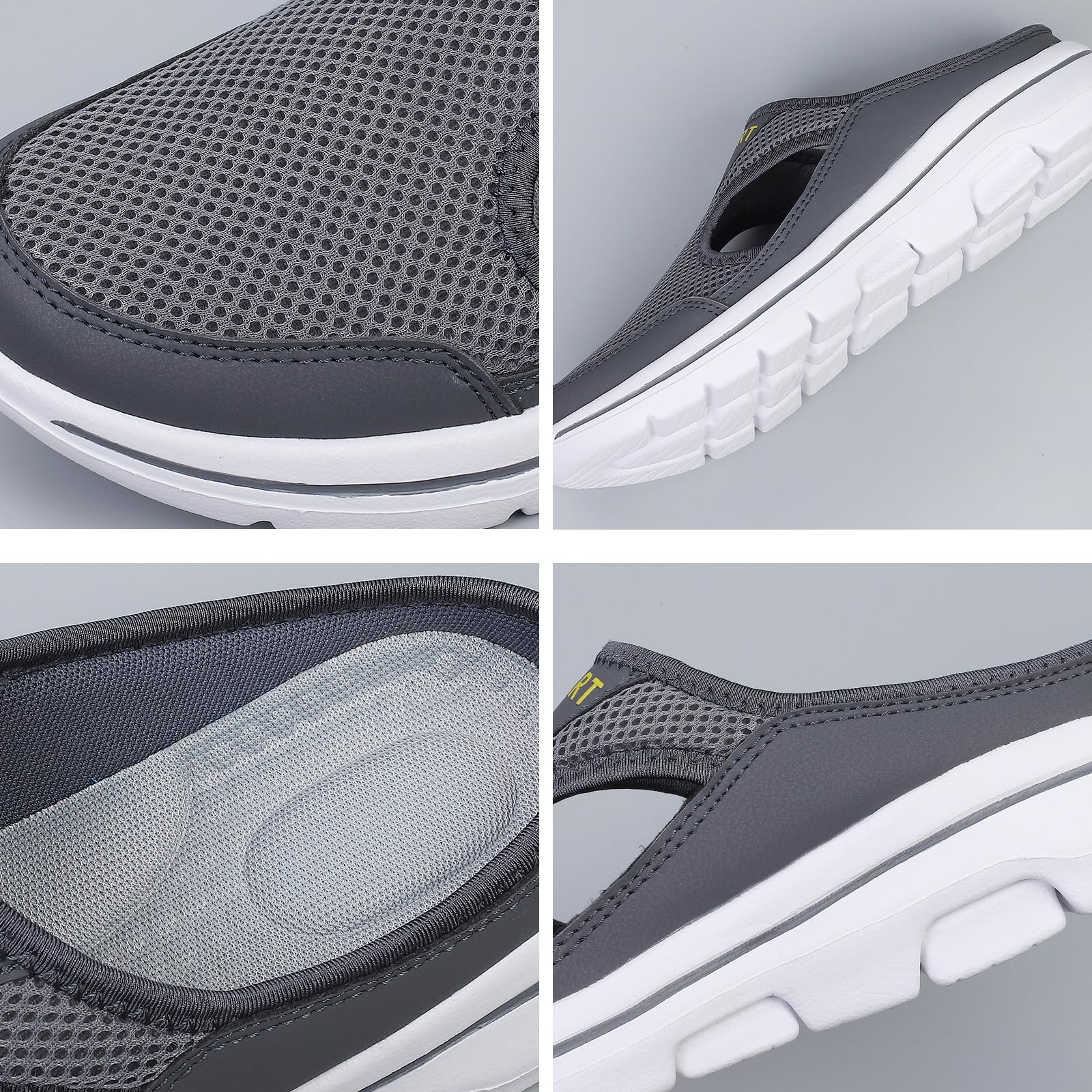 Meik Mangni Zuecos Hombre Mujer Transpirable Zapatillas de Playa Ligero Zapatillas de Estar por Casa Mules Antideslizante Pantuflas Casual 36-48 EU