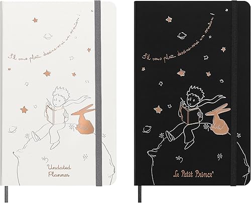 Miniatura 10 de Moleskine Le Petit Prince - Cuaderno de edición limitada, grande, a rayas, negro, tapa dura (5 x 8.5)