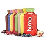 Huma Chia Energy Gel, Variety 12 Pack - Stomach Friendly, Real Food Energy Gels for Endurance Exercise