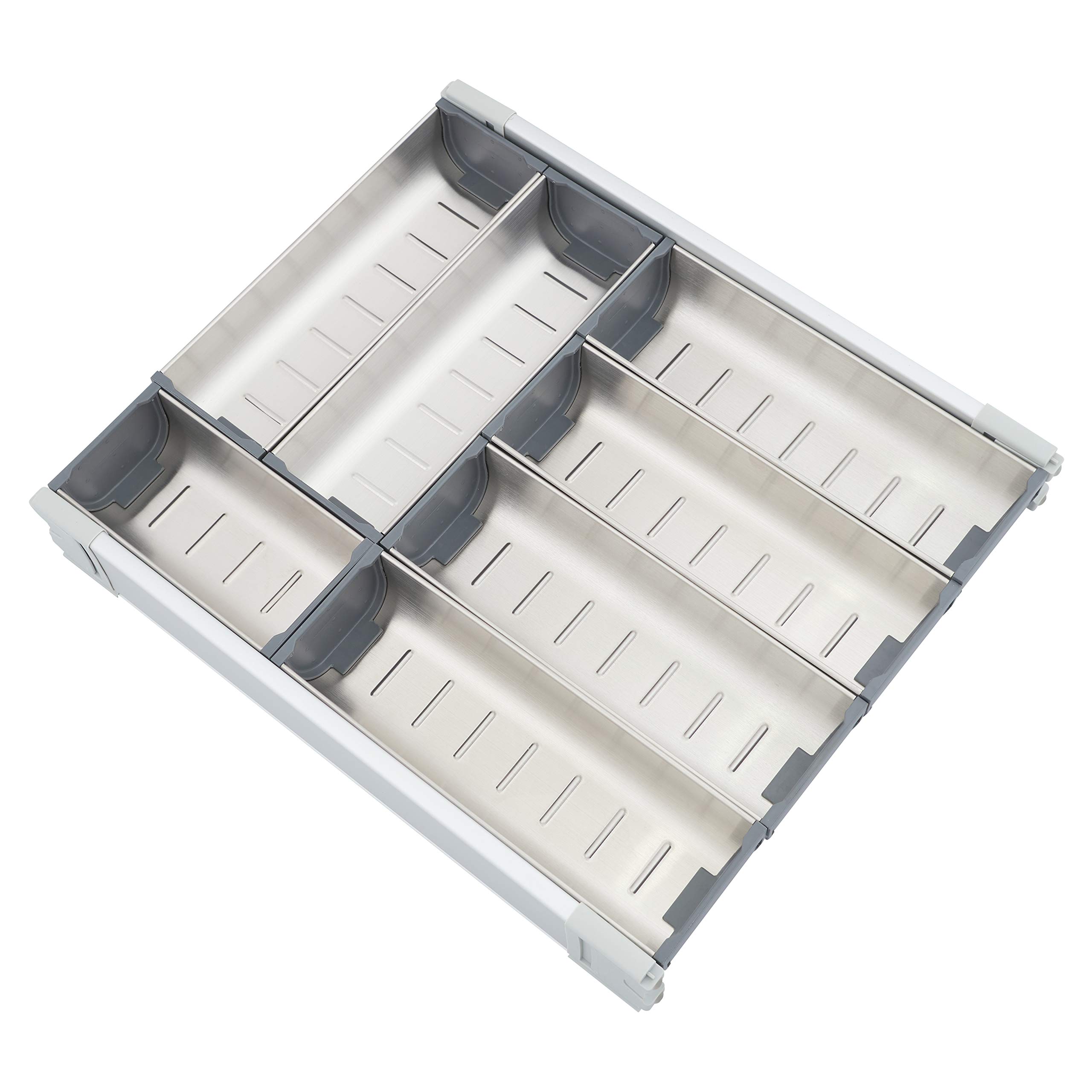 Bella Drawer Organiser Stainless Steel Column Cutlery Utensil Holder Adjustable Customisable