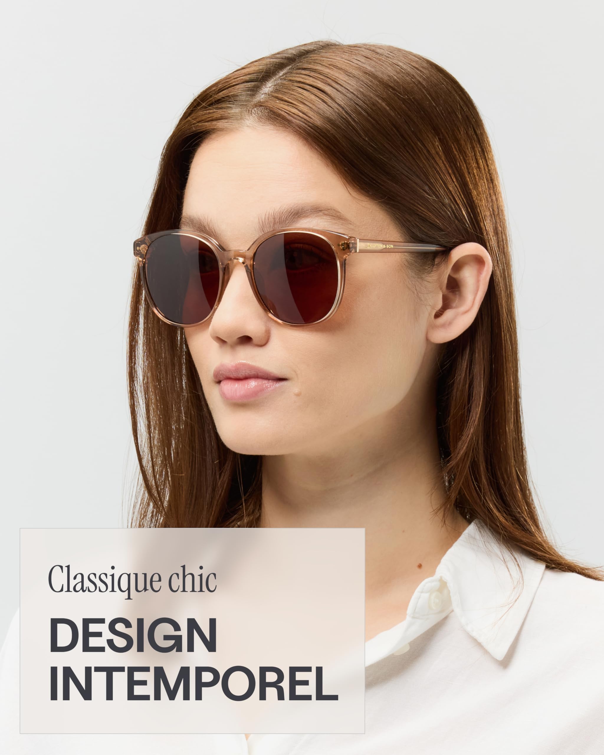 Kapten & Son Lunettes de soleil Nairobi Small & Large | Lunettes de soleil femme et homme avec protection solaire et protection UV | Verres ronds élégants | Sunglasses unisexes