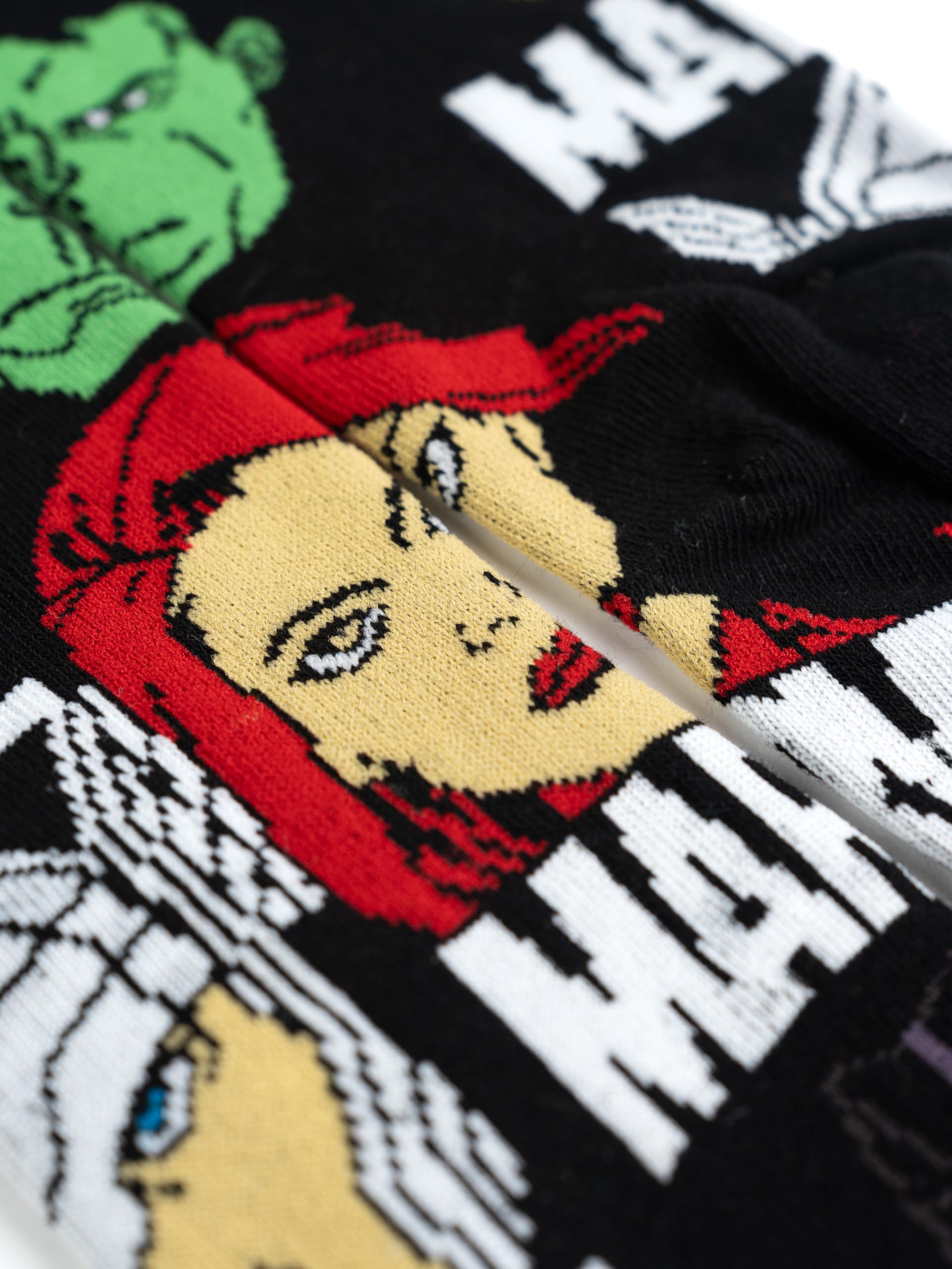 United Labels Skarpety męskie Marvel – Black Panther, Iron Man, Captain America, Hulk itp. Męskie pończochy do sneakersów 40-45 (5 sztuk), wielokolorowa, 40-45 EU