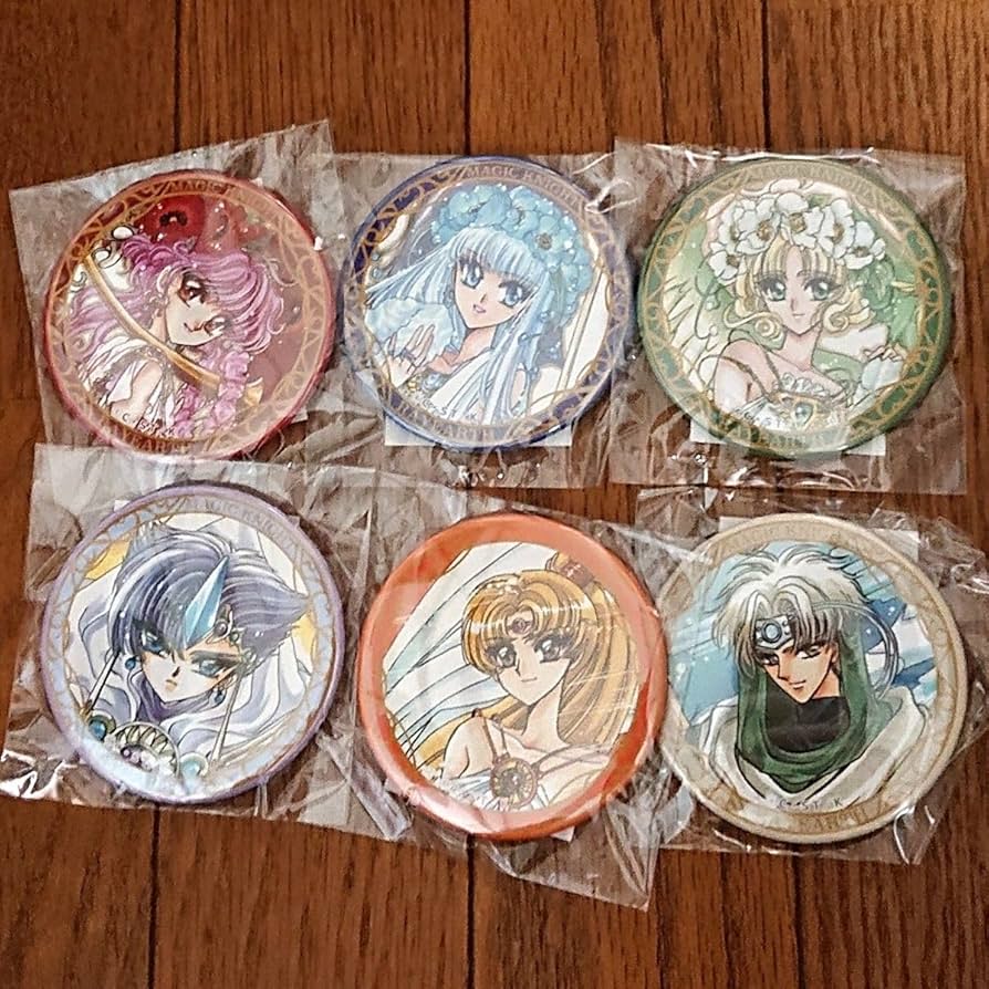 Amazon.co.jp: 魔法騎士レイアース くじ引き堂 缶バッジ 6個セット Amazon.co.jp: 魔法騎士レイアース くじ引き堂 缶バッジ 6個セット