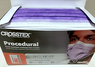 Crosstex CR-GCPLV Procedural Face Earloop Mask Lavender (Pack of 50)