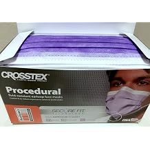 Crosstex CR-GCPLV Procedural Face Earloop Mask Lavender Pack of 50
