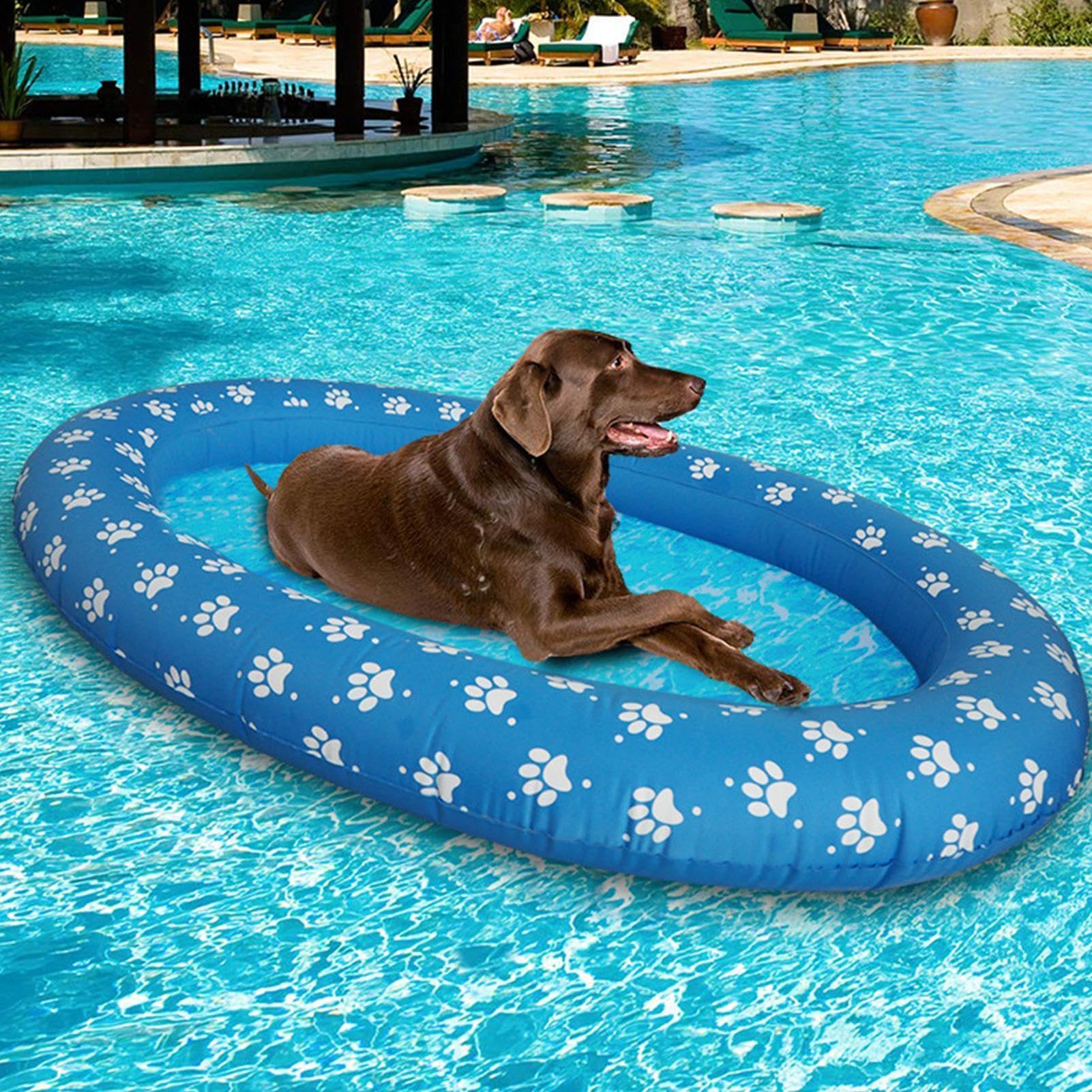Galleggianti Da Piscina Per Cani Zattera Gonfiabile Portatile Sicura E | Zattera Galleggiante per Animali Per Esterno All'Aperto Interno Acqua Lago Fiume Spiaggia Mare Stagno Giardino