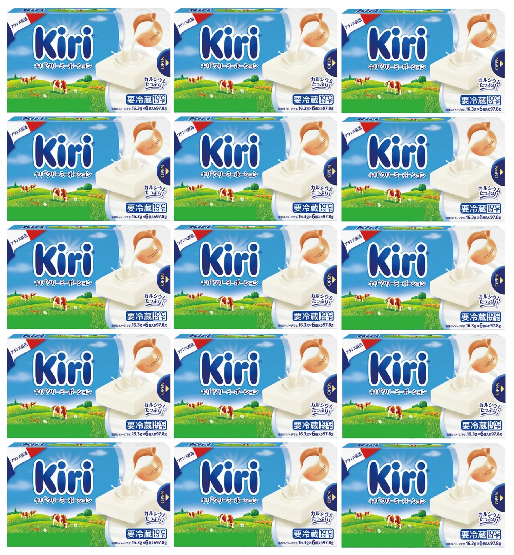 Amazon.co.jp: kiri Kiri Cream Cheese, 0.6 oz (16.3 g) x 6 Packs