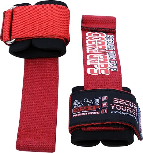 Miniatura 6 de Correas de levantamiento de gimnasio de neopreno acolchadas para entrenamiento con pesas, culturismo y fitness, soporte de muñeca y agarre, paquete