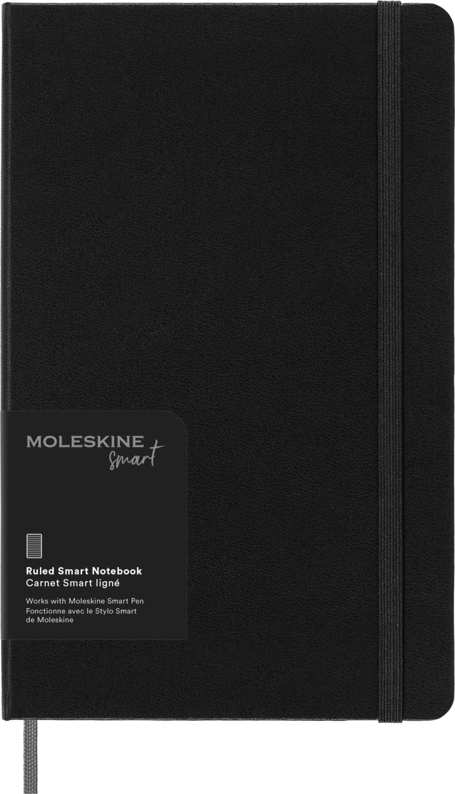 Moleskine Large Ruled Hardcover Smart Notebook Black by Moleskine 8056420859218