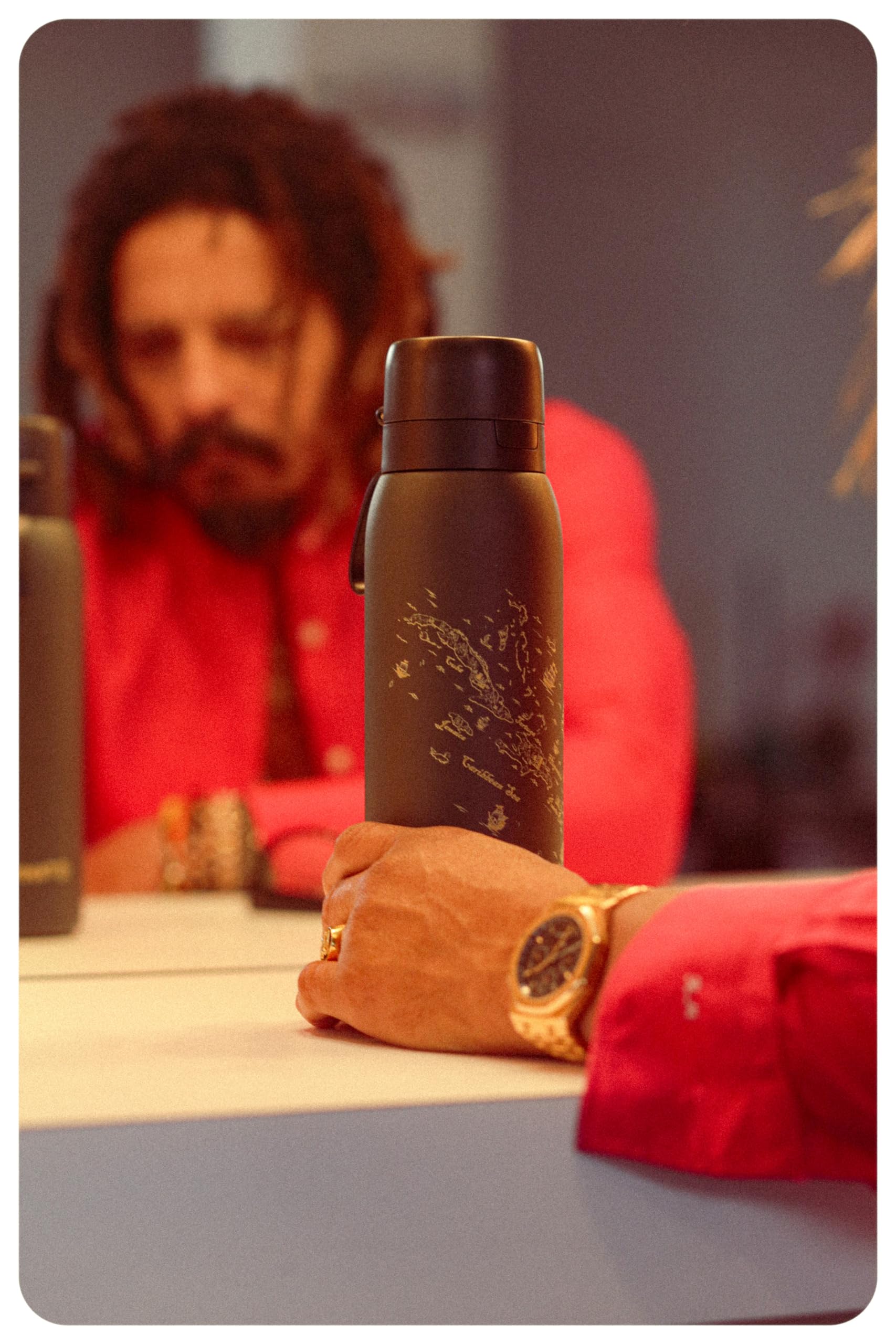 TAPP WaterMarley Designed Bottle Pro Reusable Bottle with Filter, 80+ contaminants Filtered, BPA Free, Sustainable Refills, 750ml, Filter Bottle + 1 Refill Included