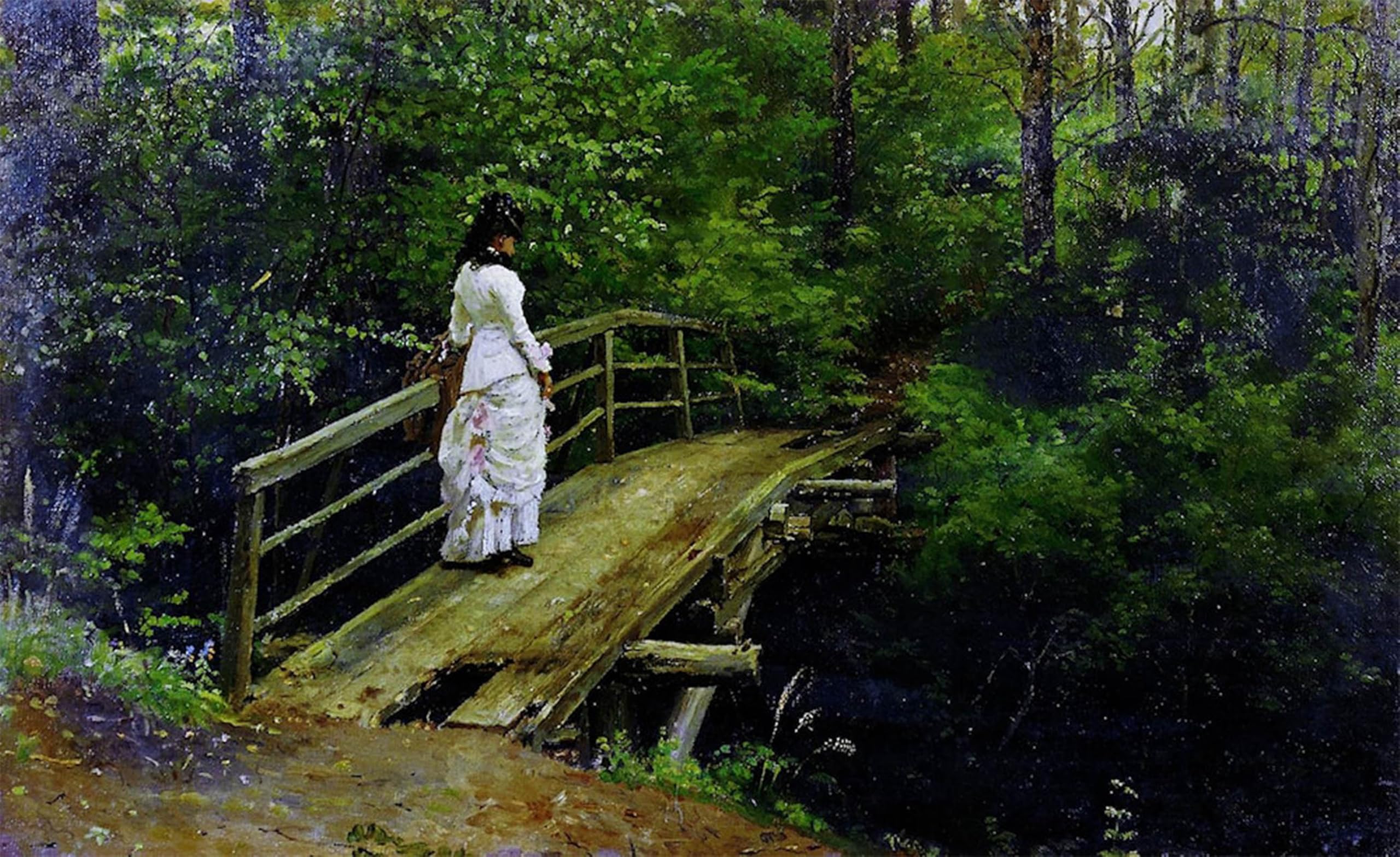 SERENDIPITP Retro Picture Poster Wall Art Pictures Painting Summer Landscape by Il Ya Repin Wall Art Canvas Print for Wall Decor 60x90cm