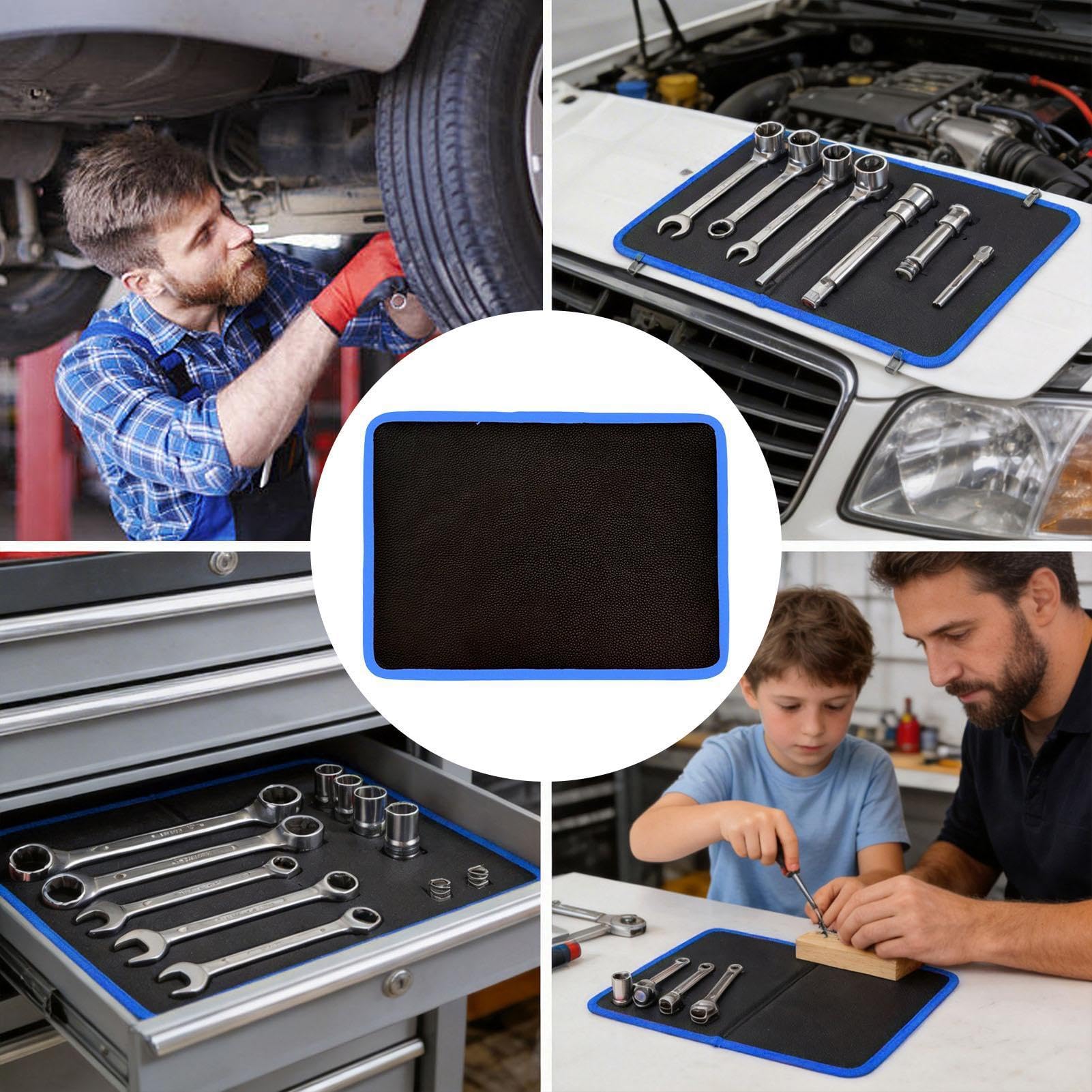 Magnetisches Pad für Werkzeuge Doppelseitige Schrauben-Bolzen-Ablagepad | Rutschfeste Magnetische Schraubenmatte Für Elektronik Mechanik Garage Werkstatt Zuhause Büro Industrie Klassenzimmer