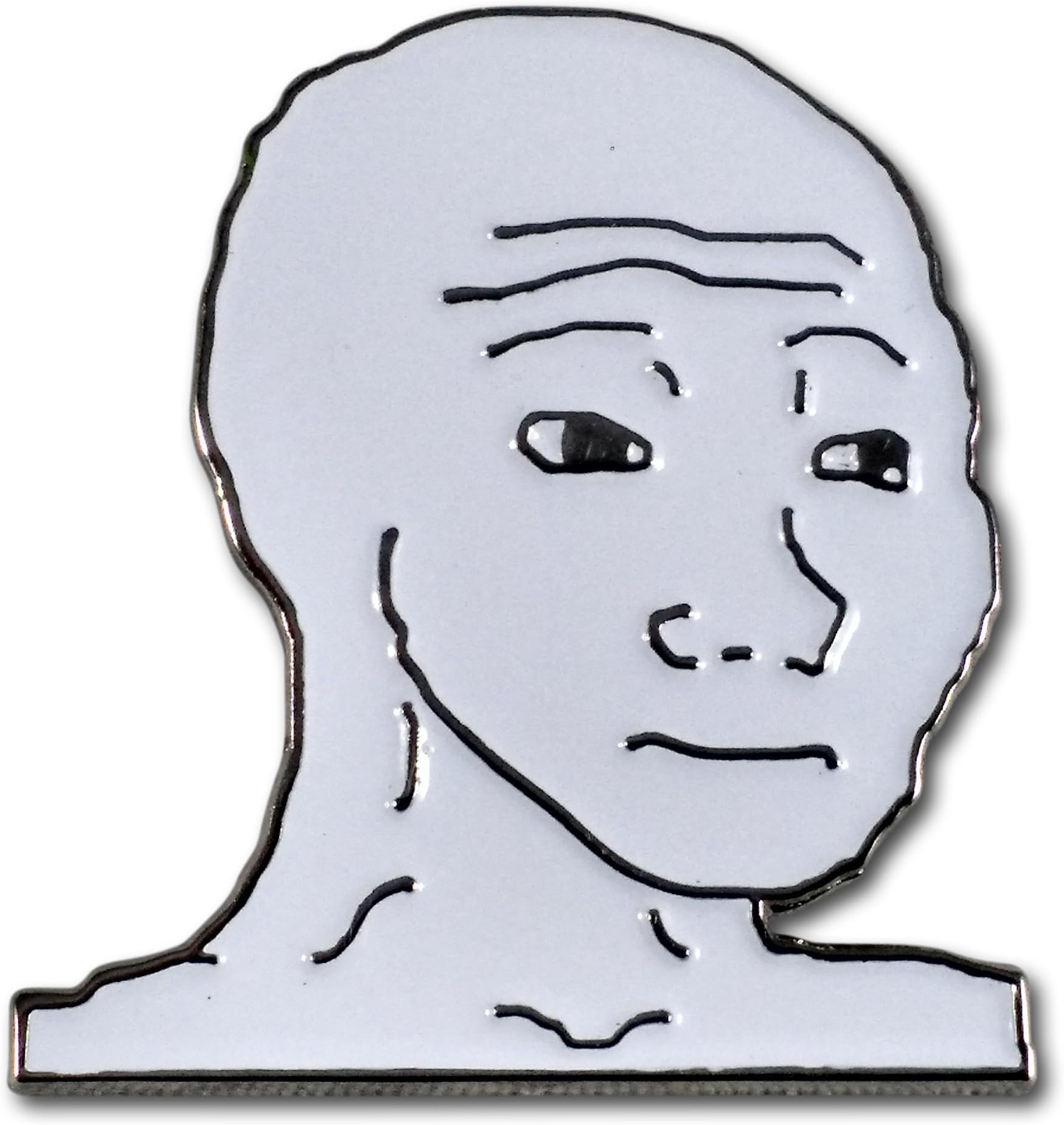 Wojak Lapel Pin by MemeWerks - Feels guy - Internet Meme Lapel Pin
