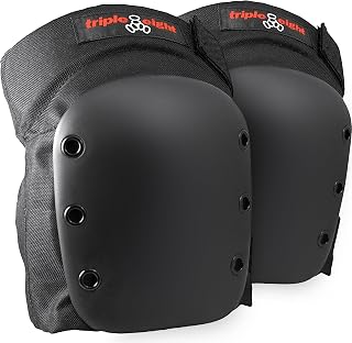 Triple Eight Street Knee Pads - Durable EVA Foam & Poly Caps for Skateboarding, Roller Derby, Skating | Adjustable Straps, XS-L Sizes