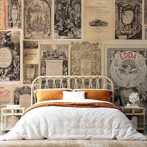 Miniatura 5 de artgeist Mural de pared vintage de 193 x 110 pulgadas - Mural de pared autoadhesivo XXL para despegar y pegar, calcomanía extraíble, imagen de