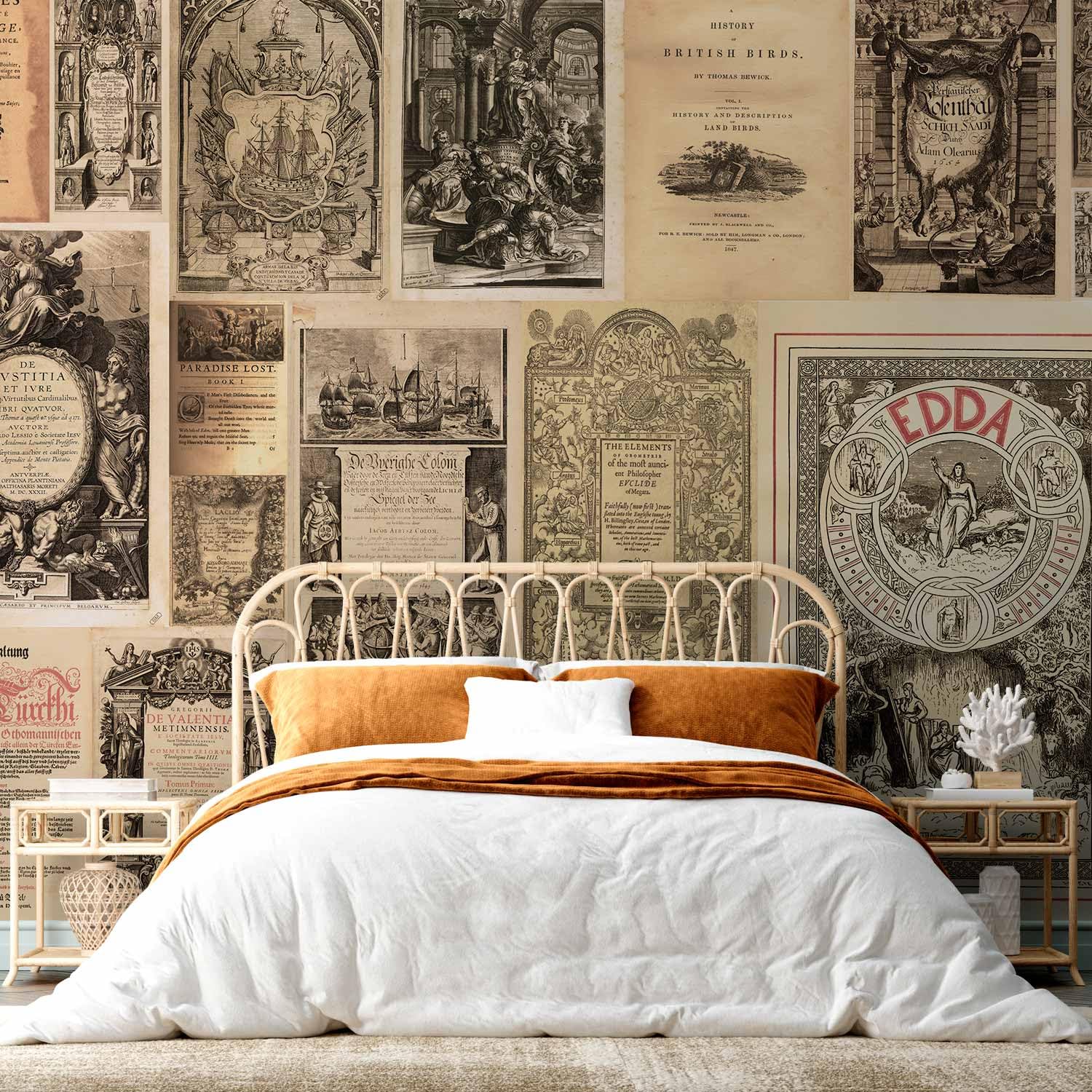 Fototapete- Vlies Tapete XXL Vintage 500x280 cm - Foto Tapete Schlafzimmer Wohnzimmer Moderne Vliestapete XXL Wandtapete Motivtapeten Bildtapete 3d Effekt Wand Dekoration - n-C-0014-a-b