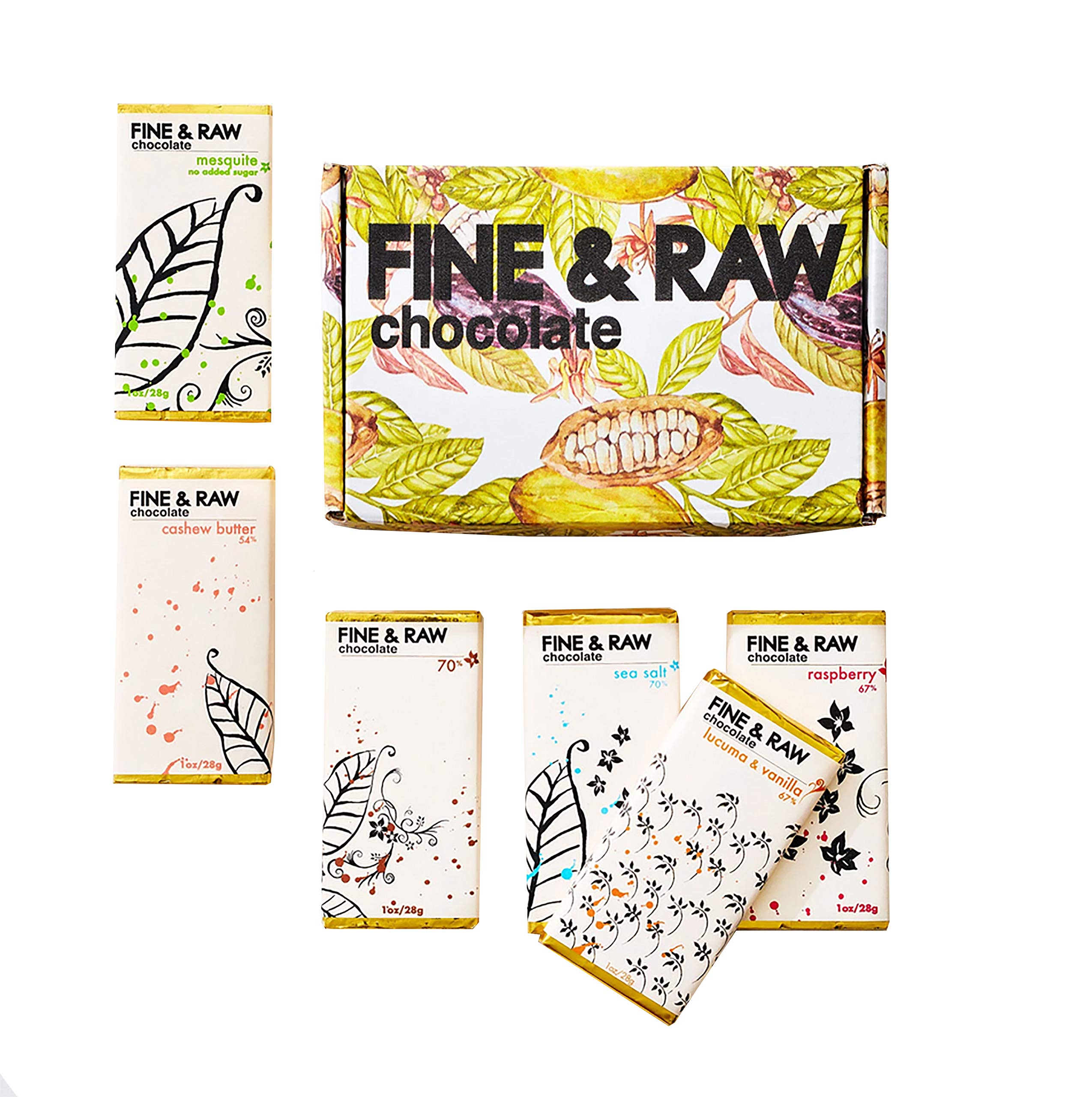 Fine and Raw Dark Chocolate Bar, Ginger (67% Cocoa / Cacao) - 10 Bars x 2oz case main image 0