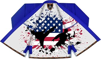 Patriotic US Flag Inner Sublimated Pro Brazilian Jiu Jitsu BJJ Kimono Gi Uniform Unisex - Belt Included